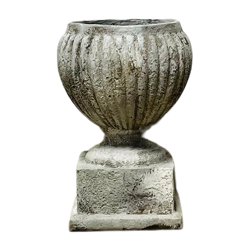 Small Ribbed Roman Urn