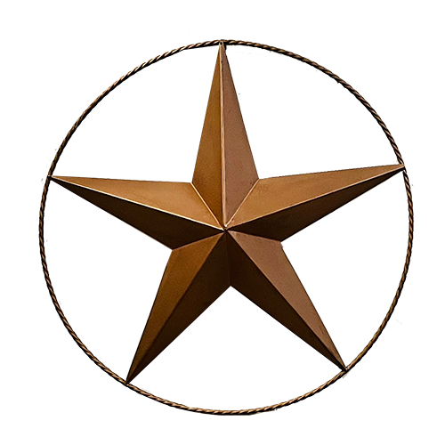 Bronze Metal Star - 39"