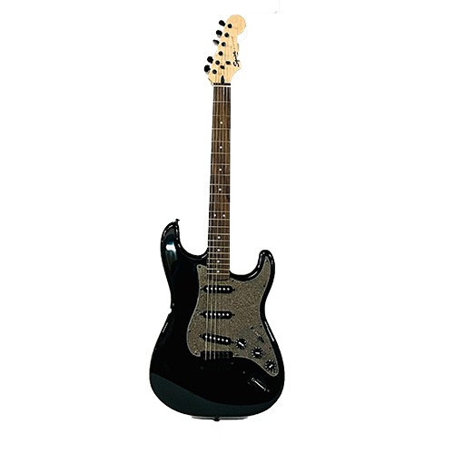 Black and Silver Shimmer Guitar