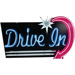 Drive-In Neon Sign