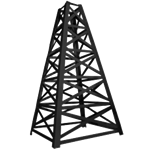 16' Tall Black Oil Derrick