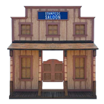 Saloon Building Facade