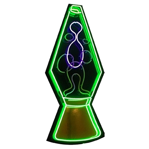 lava lamp neon green