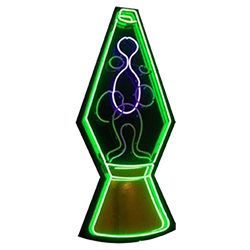 Green Oversized Neon Lava Lamp