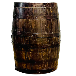 Large Whiskey Barrel