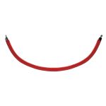 Red Rope with Chrome Ends