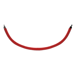 Red Rope with Chrome Ends