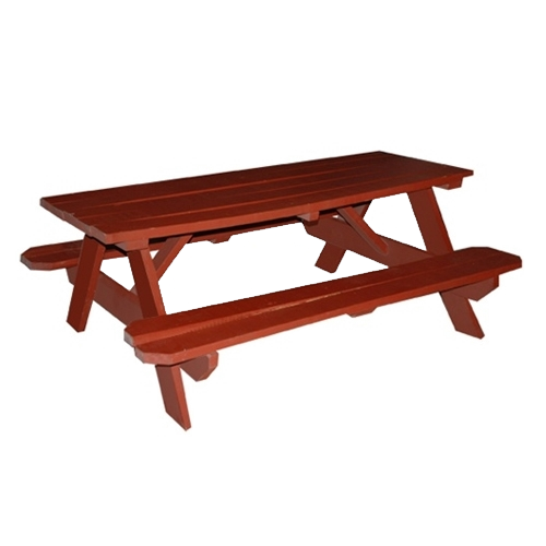 picnic table red