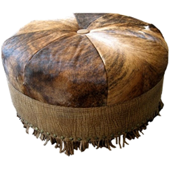 Cowhide Ottoman