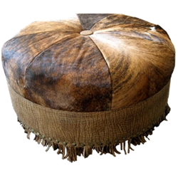 Cowhide Ottoman