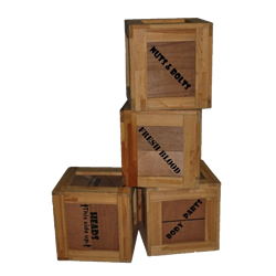 Set of (4) Body Part Crates