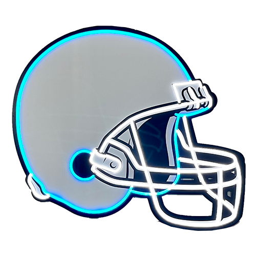 football blue helmet