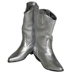 Pair of Silver Cowboy Boots