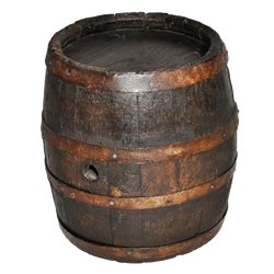 Medium Wooden Barrel