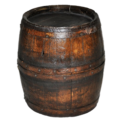 Small Wooden Barrel