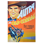 Oversized Western Movie Poster - Gene Autry