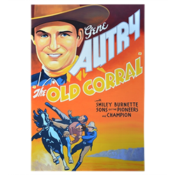 Oversized Western Movie Poster - Gene Autry