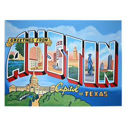 Oversized Austin Postcard