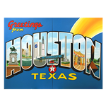 Oversized Houston Postcard