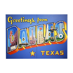 Oversized Dallas Postcard