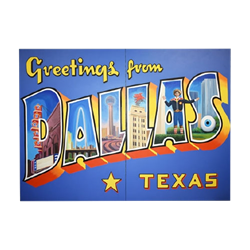 Oversized Dallas Postcard