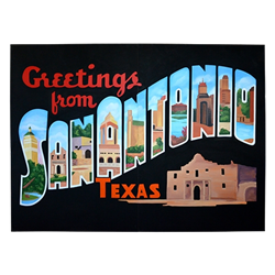 Oversized San Antonio Postcard