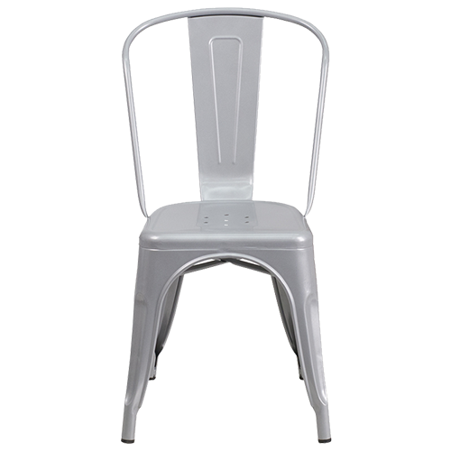 gunmetal bistro chairs