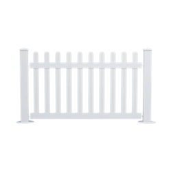 White Fence Panel