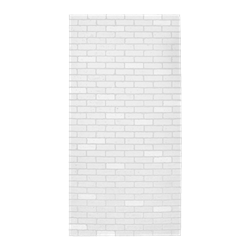 White Faux Brick Wall