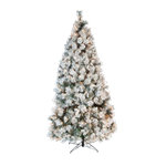 7' Flocked Lighted Tree