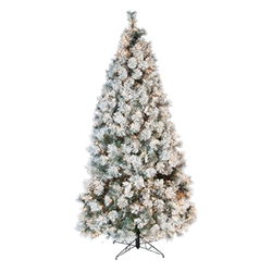 6' Flocked Lighted Tree