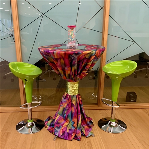 Lime Green Adjustable Height Bar Stool