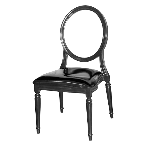 Buy King Louis Chair- Transparent/Black
