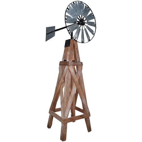 wooden windmill