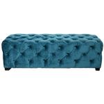 Teal Velvet Bench