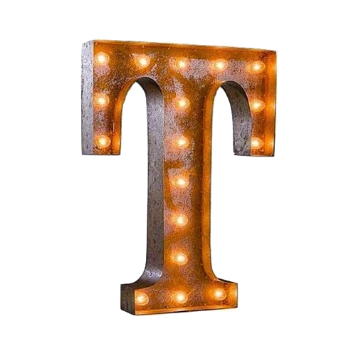 Vintage Marquee Letter - T