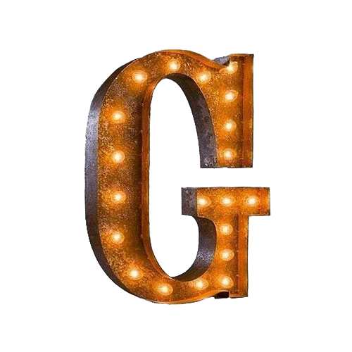 marquee letter g