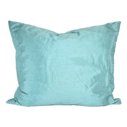 Aqua Dupioni Silk Pillow