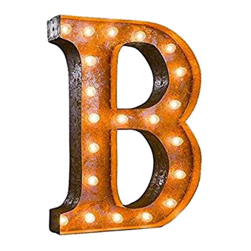 Vintage Marquee Letter - B