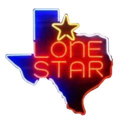 Lone Star Texas Outline Beer Neon