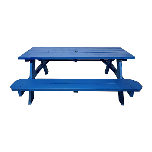 picnic table blue