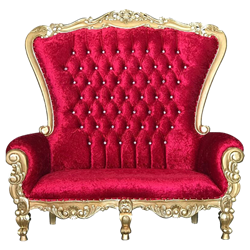 Red & Gold Double Throne