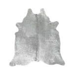 Cowhide Rug with Silver Flecks