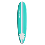 Mint Green Striped Surfboard