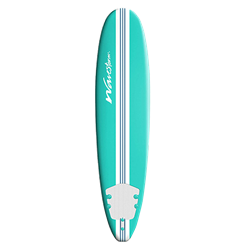 Mint Green Striped Surfboard