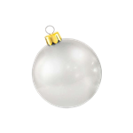 Holly Jolly Silver Oversized Ornament