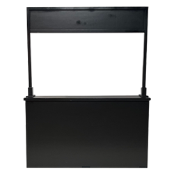 Multi-Purpose Kiosk Black 6'