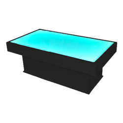 Black LED Coffee Table