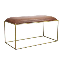 Russet Brass Bench