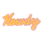 Howdy LED Neon - Orange